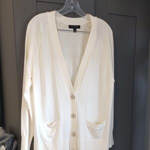 Banana Republic Women's Ivory Cardigan Sweater